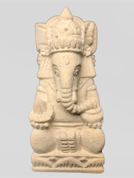 Large Stone Seated Ganesh Statue 56