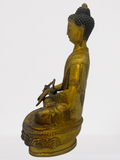 Brass Medicine Buddha Statue 8"