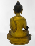 Brass Medicine Buddha Statue 8"