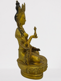 Brass Vajrasattva Statue 8.5"