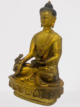 Brass Medicine Buddha Statue 8"