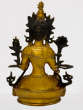 Brass White Tara Statue 8.5"