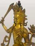 Brass Manjushri Statue 8"