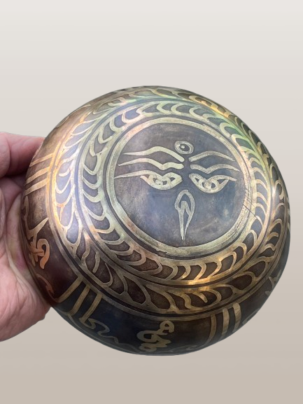 Double Dorje Handmade Singing Bowl 6"