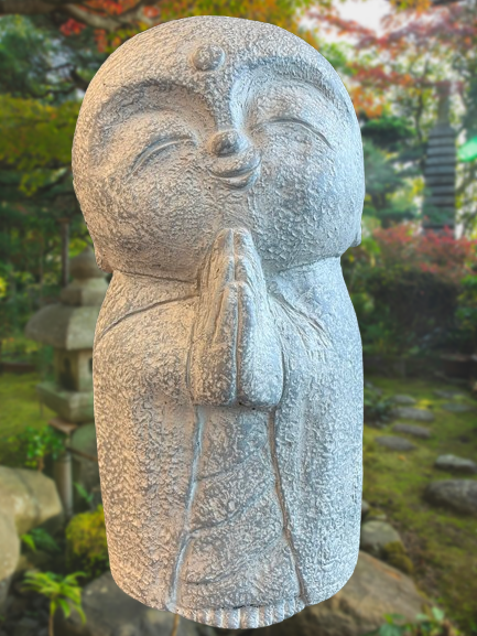 Namaste Zen Jizo Monk Statue 20"