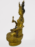 Brass Vajrasattva Statue 8.5"