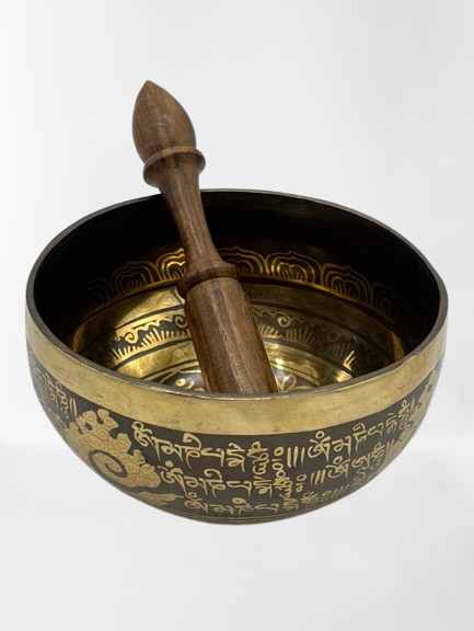 Om Mani Padme Hum Singing Bowl 6"