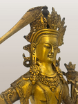 Brass Manjushri Statue 8"