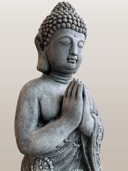 Namaste Buddha Statue Kneeling in Prayer 26"