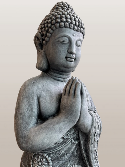 Namaste Buddha Statue Kneeling in Prayer 26"