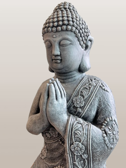 Namaste Buddha Statue Kneeling in Prayer 26"