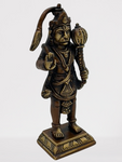 Brass Standing Hanuman with Club Statue 5"