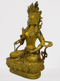 Brass Vajrasattva Statue 8.5"