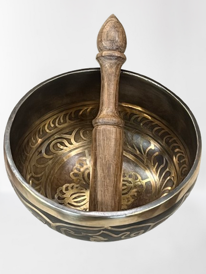 Double Dorje Handmade Singing Bowl 6"