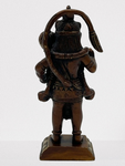 Brass Standing Hanuman with Club Statue 5"