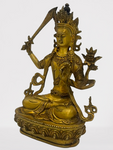 Brass Manjushri Statue 8"