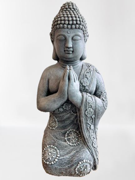 Namaste Buddha Statue Kneeling in Prayer 26"