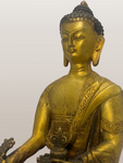 Brass Medicine Buddha Statue 8"