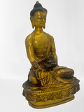 Brass Medicine Buddha Statue 8"