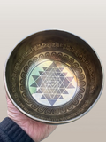 Sri Yantra Handmade Singing Bowl 6"