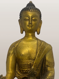 Brass Medicine Buddha Statue 8"