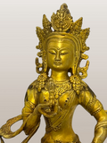 Brass Vajrasattva Statue 8.5"