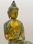 Brass Vitarka Buddha Statue 8"