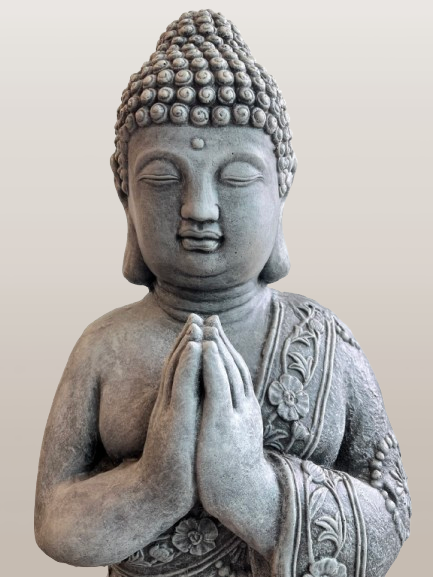 Namaste Buddha Statue Kneeling in Prayer 26"