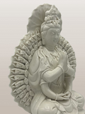 Porcelain Quan Yin of 1000 Arms Statue 12.5"