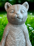 Meditating Yogi Cat Statue 8.5"