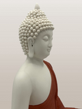 Porcelain Meditating Buddha Statue 12"