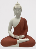 Porcelain Meditating Buddha Statue 12"