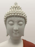 Porcelain Meditating Buddha Statue 12"