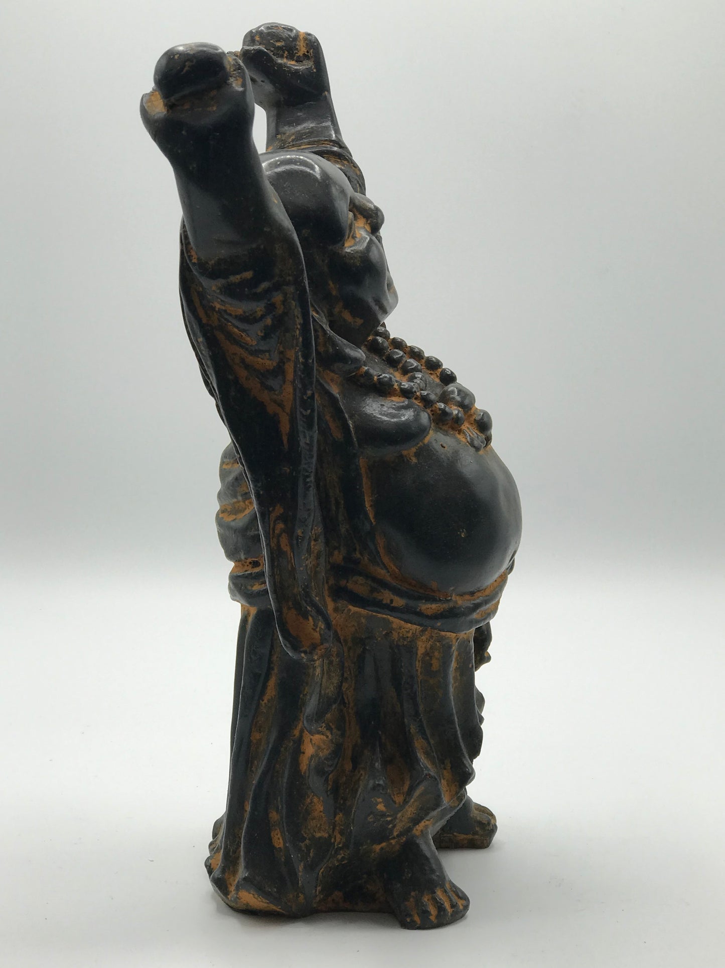 Laughing Happy Wealth Buddha with Hands Up 12"