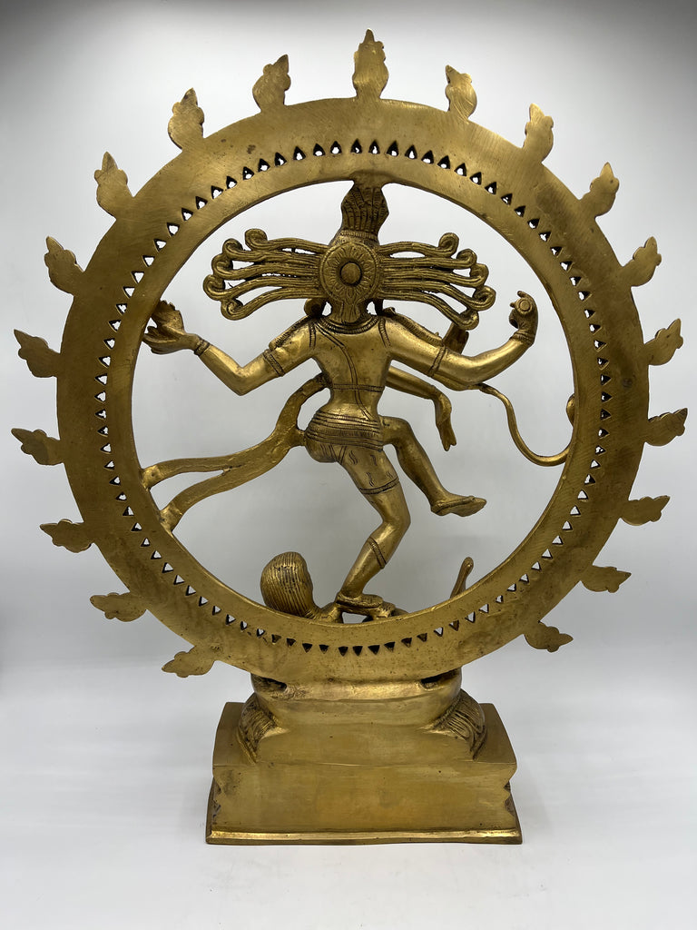 Brass Dancing Shiva Nataraja Statue 18.5 – Routes Gallery