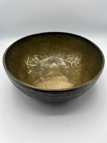 Handmade Buddha Meditation Singing Bowl 12"