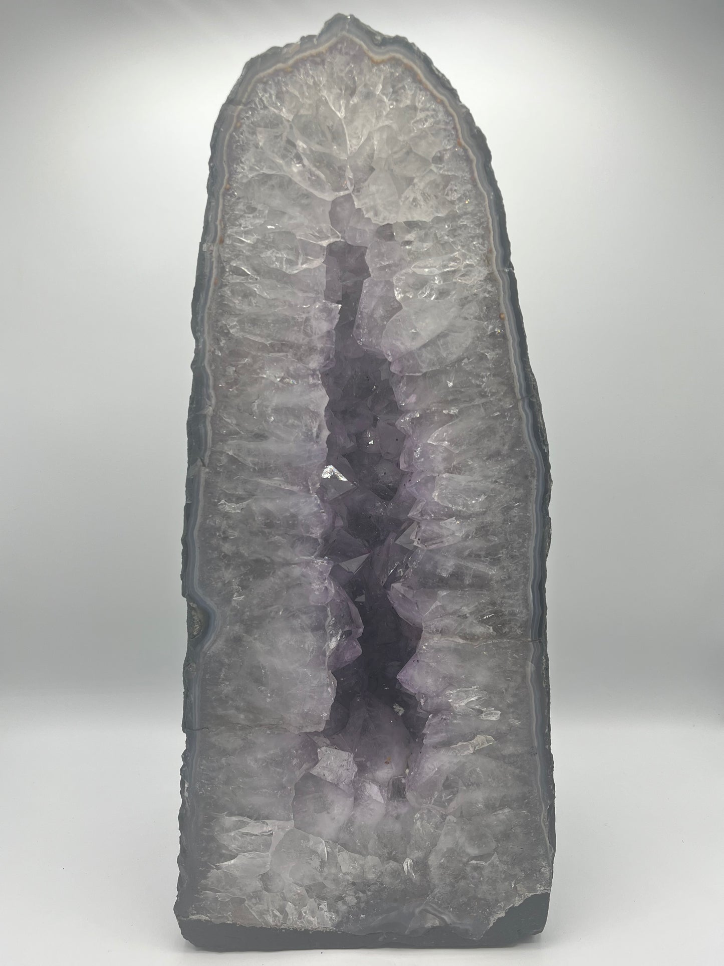 Amethyst Crystal Geode Cathedral 18"