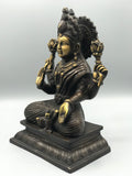 Brass Lakshmi Statue Hindu Wealth Goddess 10.5"