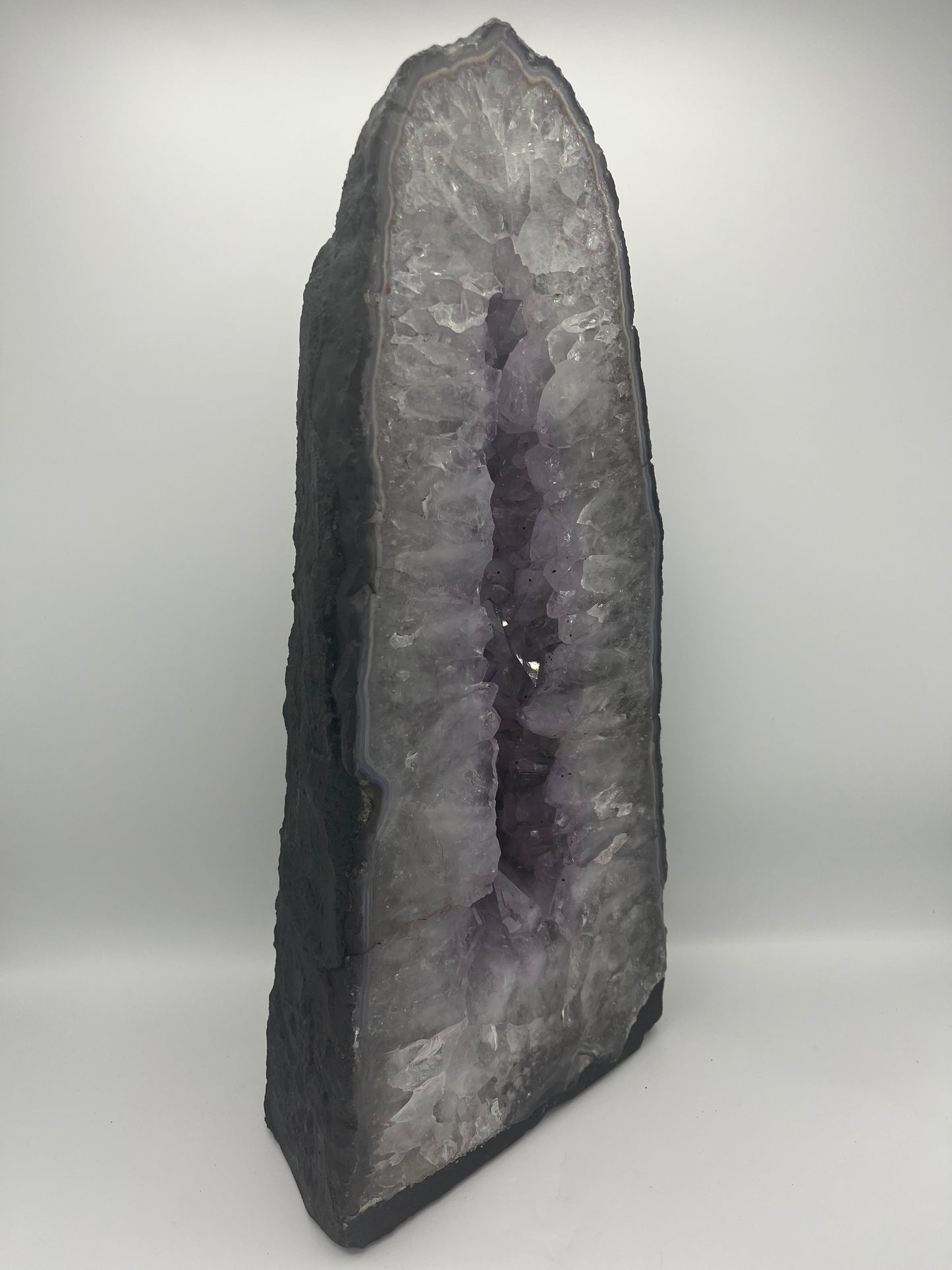 Amethyst Crystal Geode Cathedral 18"