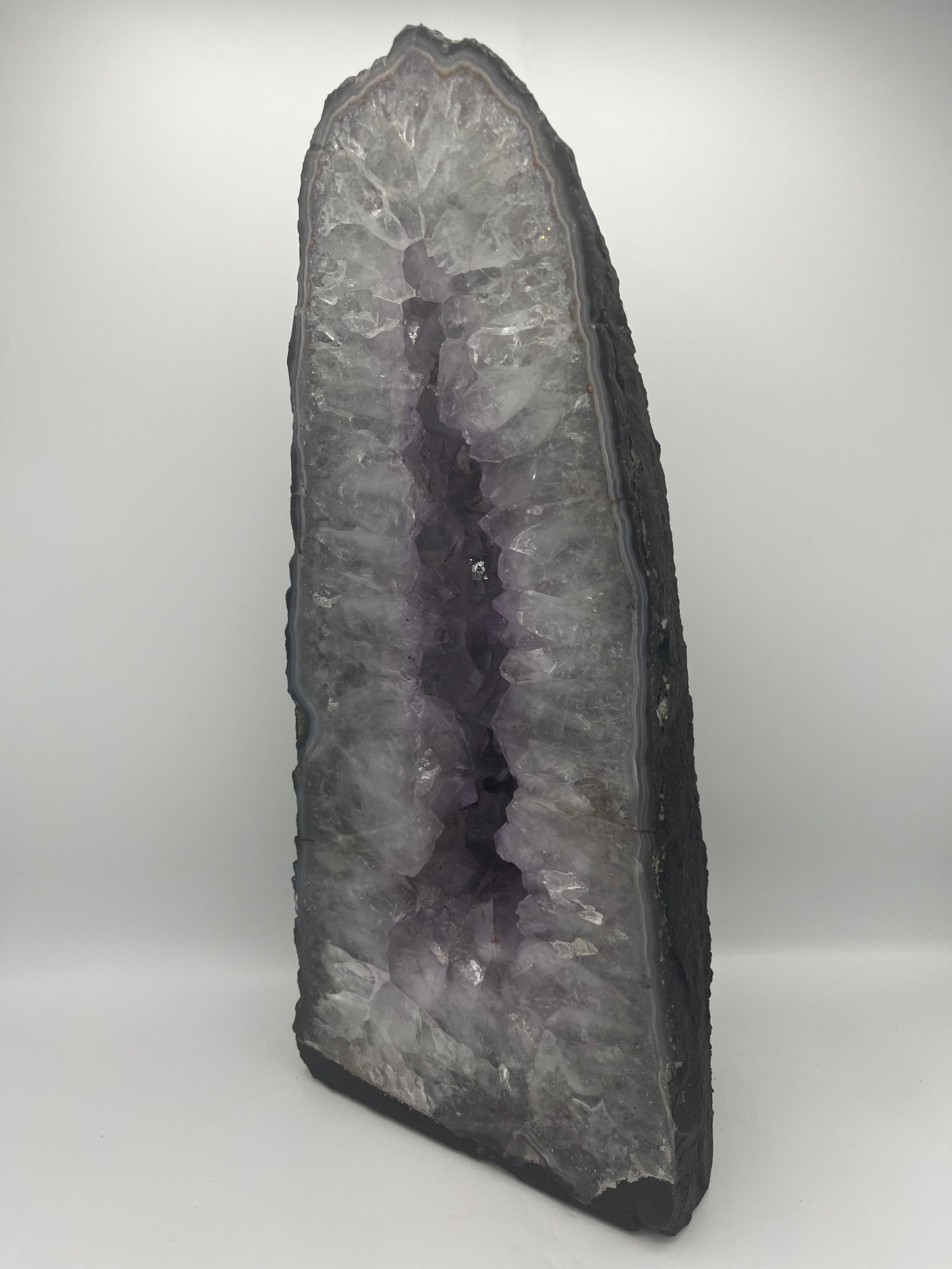 Amethyst Crystal Geode Cathedral 18"