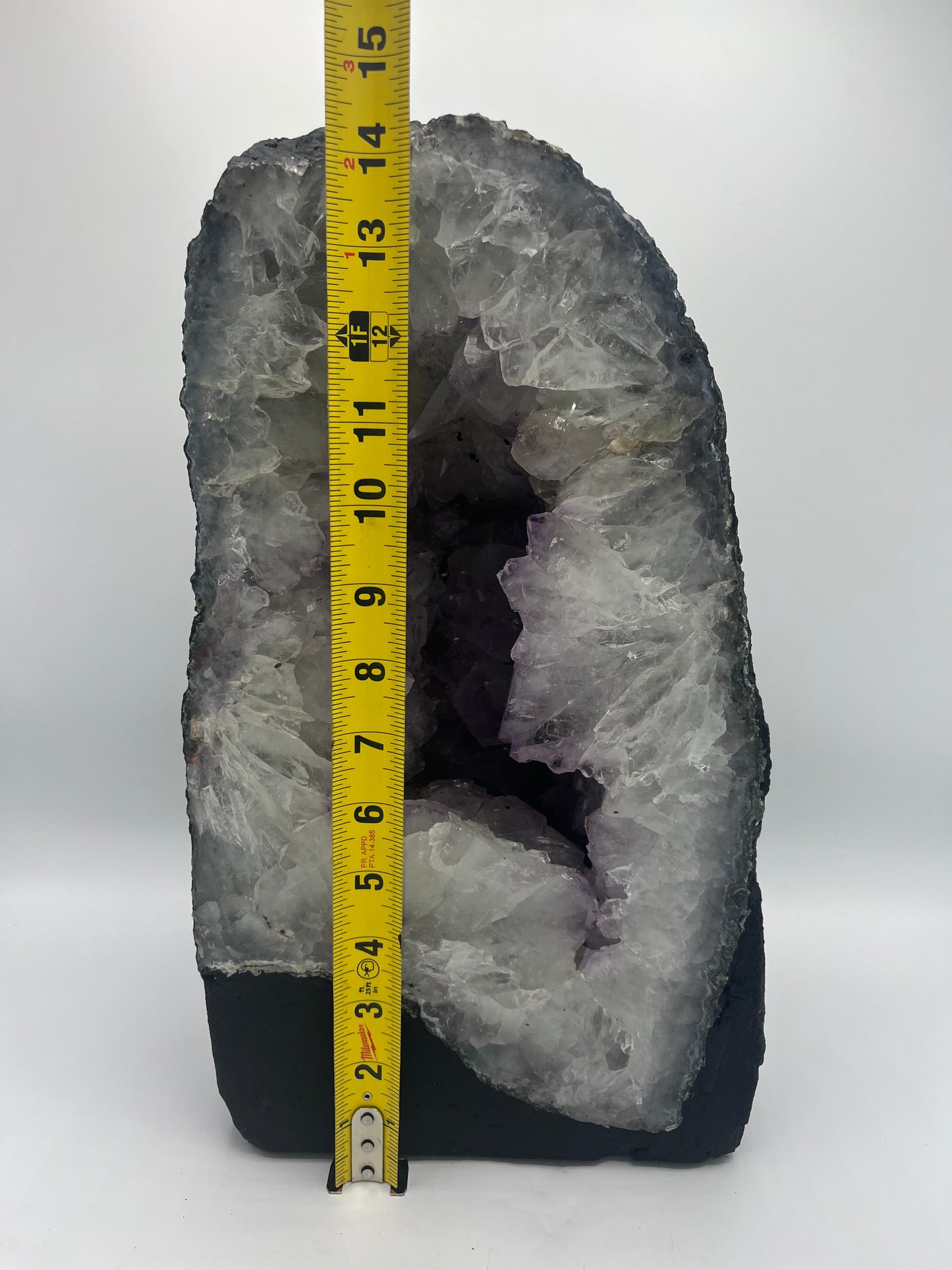 Amethyst Crystal Geode Cathedral 14"