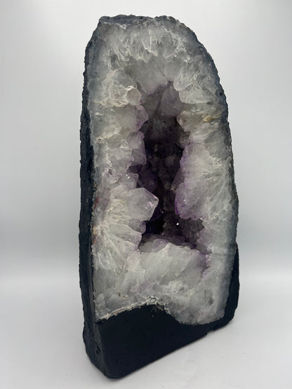 Amethyst Crystal Geode Cathedral 14"