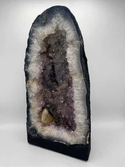 Amethyst Crystal Geode Cathedral 17"