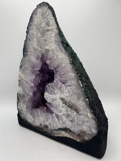 Amethyst Crystal Geode Cathedral 13"