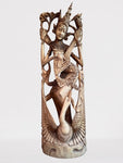 Wood Saraswati Wisdom Goddess Statue 42"